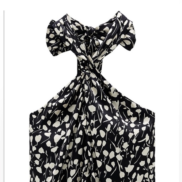 Zara Satin Print Halter - Picture 5 of 7